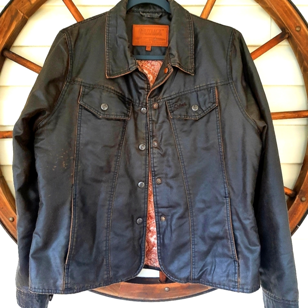Women's Outback Trading Company Los Mesa Quilted Cowgirl Western Jacket Medium